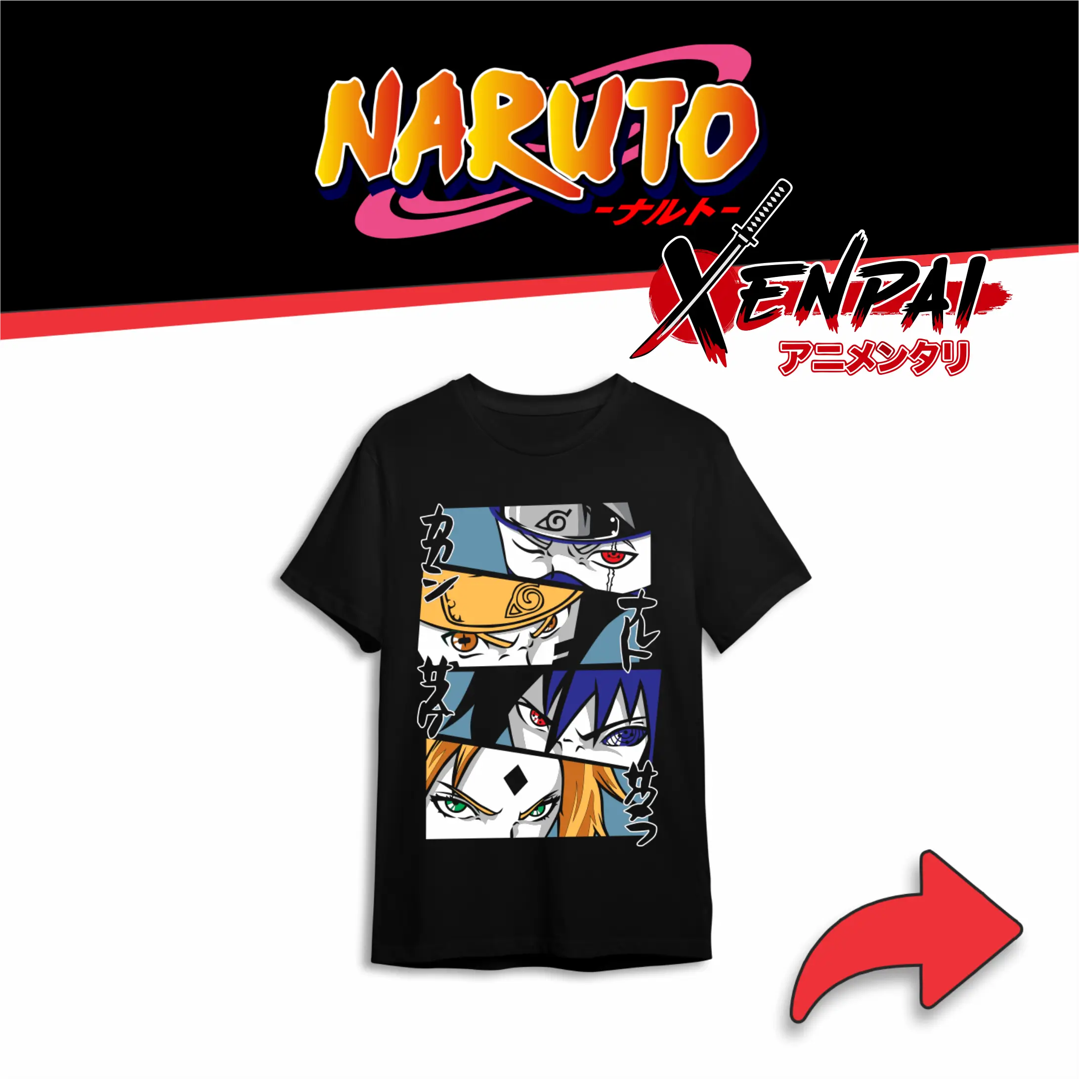 Camisetas Naruto